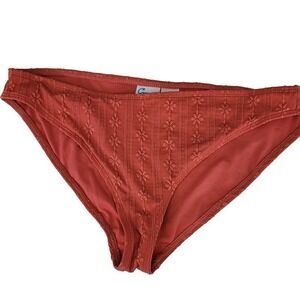 California Waves Bikini Bottoms XL Burnt Orange XL